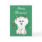 Bichon Frise Merry Christmas Card