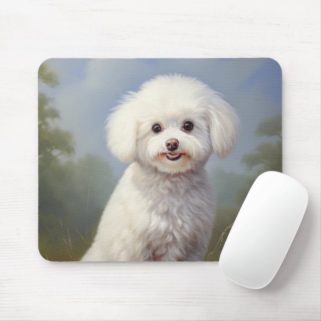 Bichon Frisé Mouse Pad (With Mouse)
