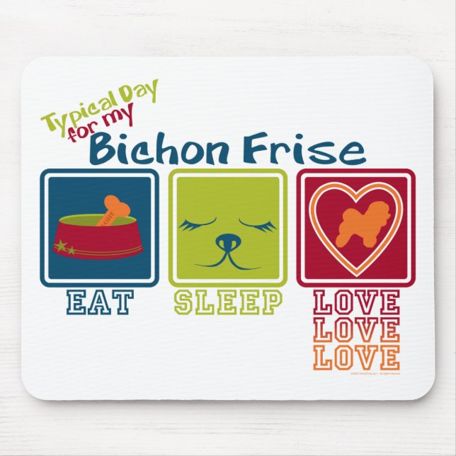 Bichon Frise Mouse Pad (Front)