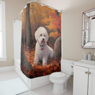Bichon Frise n Autumn Leaves Fall Inspire 