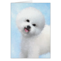Bichon Frise Painting - Cute Original Dog Art