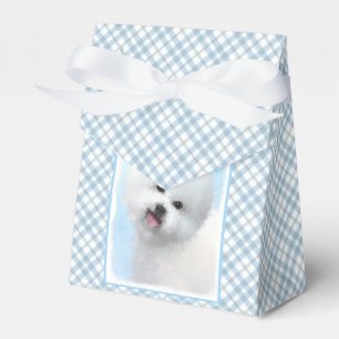 Bichon Frise Painting - Cute Original Dog Art Favor Box