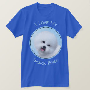 Bichon Frise Painting - Cute Original Dog Art T-Shirt