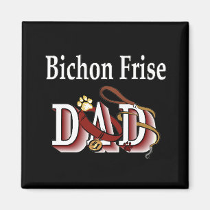 bichon frise papa Magnet