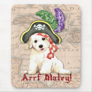 Bichon Frise Pirate Mouse Pad