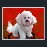 Bichon Frise Pop Art Prints<br><div class="desc">Love the Bichon Frise? Here's your chance to show off this adorable breed to the world, with a colourful, fun, pop art digital painting. Changing to a standard print size will make your framing options easier!</div>