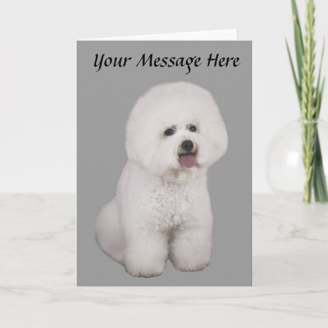 Bichon Frise Precious Greeting Card (Front)