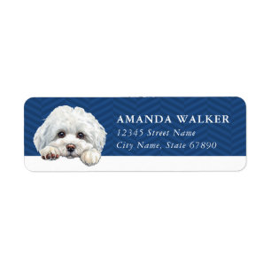 Bichon Frise Return Address Labels