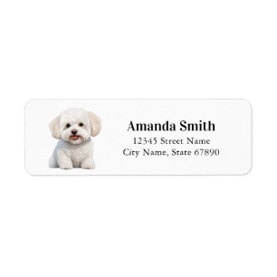 Bichon Frise Return Address Labels