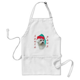 Bichon Frise Santa Paws Standard Apron