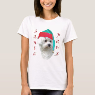 Bichon Frise Santa Paws T-Shirt