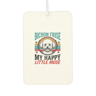 Bichon Frise Shirt Vintage Spirit Dog Art_1 Air Freshener