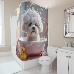 Bichon Frise Sloppy Sleepy Cute Funny 