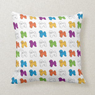BICHON FRISE Square Throw Pillow