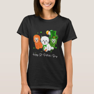 Bichon Frise St Patricks Day Boys Kids Girls Shamr T-Shirt