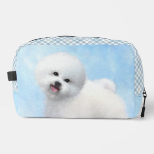 Bichon Frise Tenerife Painting White Cute Dog Art Dopp Kit