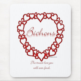 Bichon Frise True Love Mouse Pad