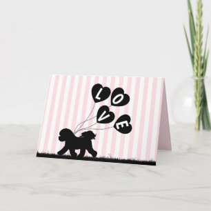 Bichon Frise Valentine's Day Card