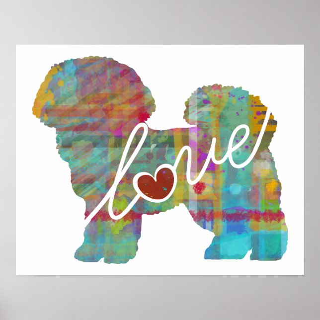 Bichon Frise Watercolor Poster (Front)