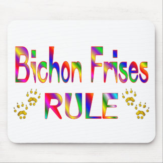 Bichon Frises Rule Mouse Pad