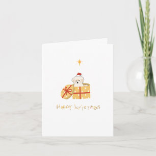 Bichon Holiday Card 