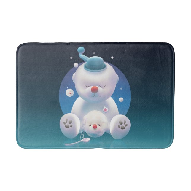 Bichon Ice Shaver Dreamland Bath Mat (Front)