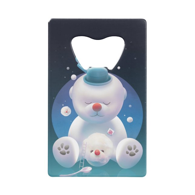 Bichon Ice Shaver Dreamland Credit Card Bottle Opener (Front)