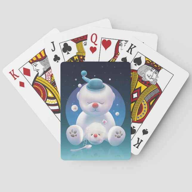 Bichon Ice Shaver Dreamland Playing Cards (Back)