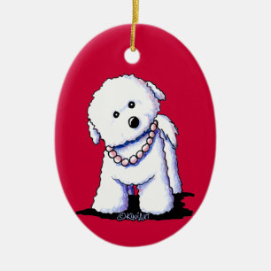 Bichon In Pearls Ornament