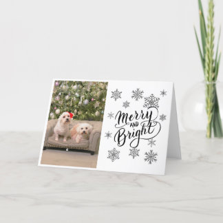 Bichon Maltese Christmas Tree Card
