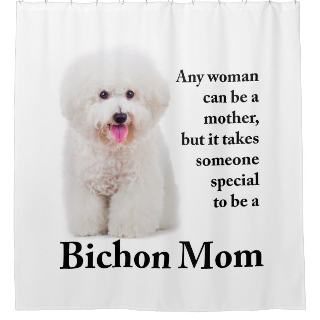 Bichon Maman rideau de douche (Devant)
