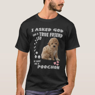 Bichon Poodle Dog Mom, Bichon Poo Dad Costume, Cut T-Shirt