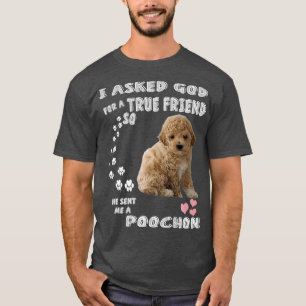 Bichon Poodle Dog Mom Bichon Poo Dad Costume T-Shirt