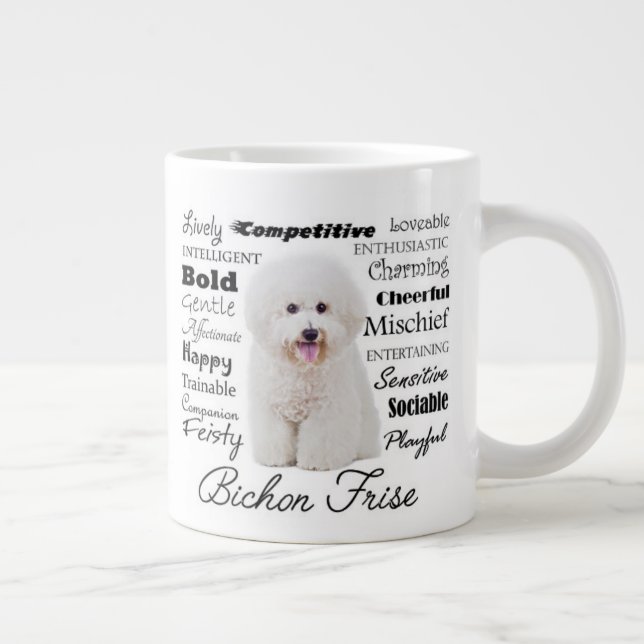 Bichon Traits Jumbo Mug (Right)