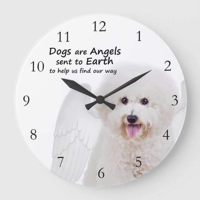 Bichons are Angels Clock (Front)