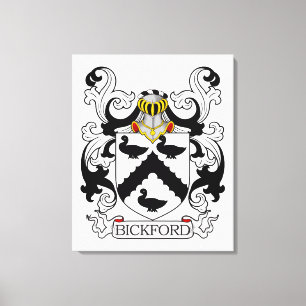 Bickford Family Crest Canvas Print