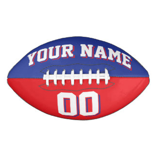 BICOLORED Blue And Red Custom Football
