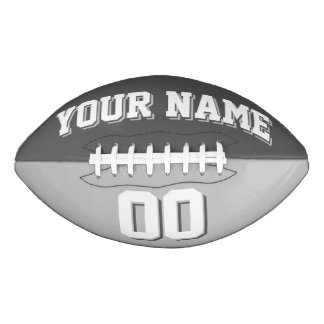 BICOLORED Dark Grey And Silver Custom Football