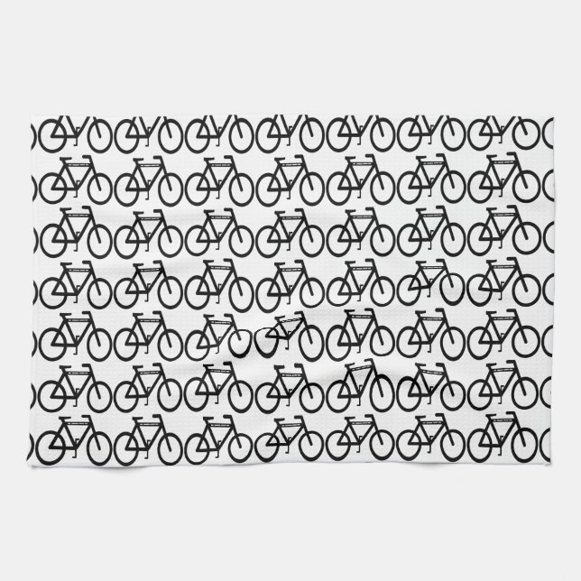 Bicycle Abstract Kitchen Towel (Horizontal)