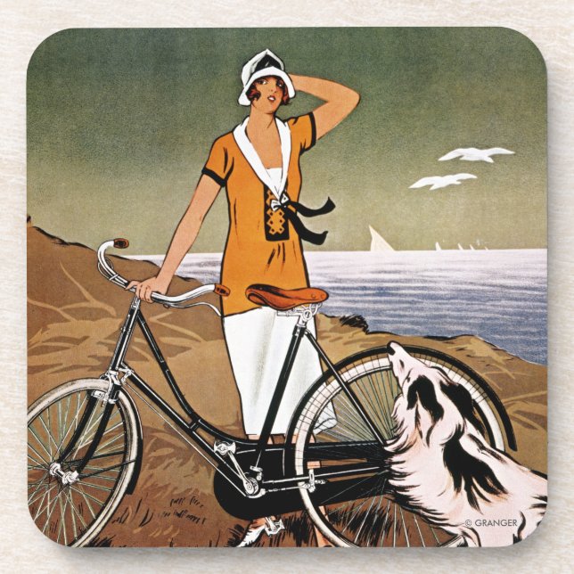 Bicycle Ad, 1925 Coaster (Front)