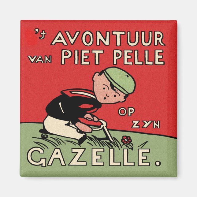 Bicycle Adventures of Piet Pelle Magnet (Front)