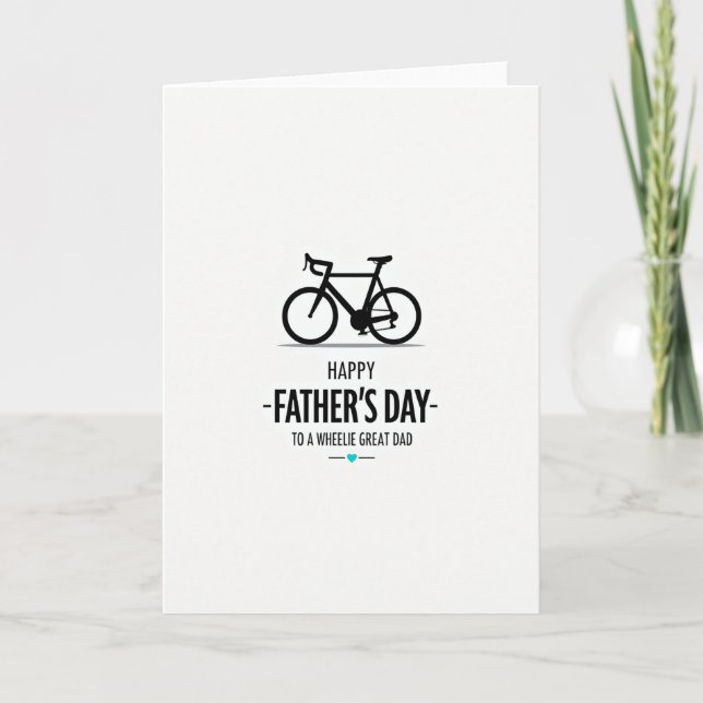 Bicycle Art Fathers Day Card (Front)