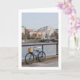 Bicycle at the River Thames, London Card