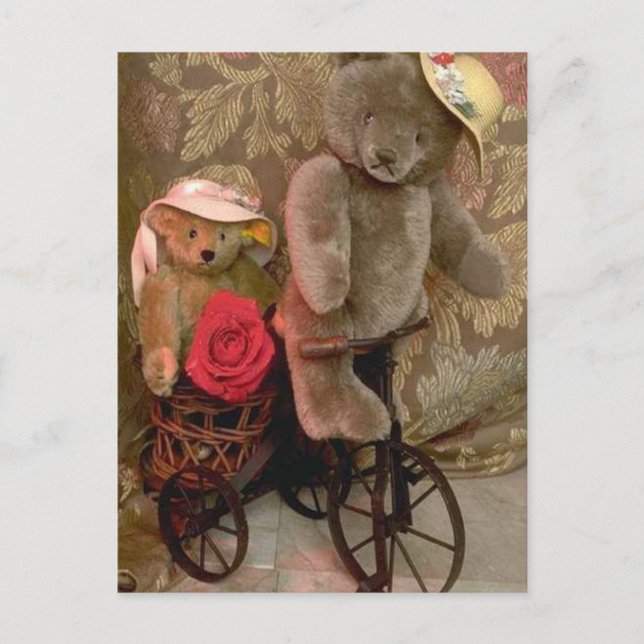 Bicycle bear postcard (Front)