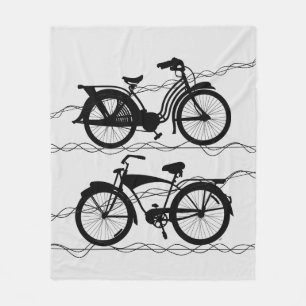 Bicycle Bicycle Black 1 Fleece Blanket