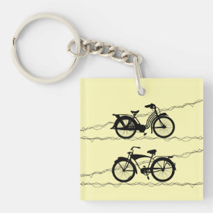 Bicycle Bicycle Black 1 Keychain