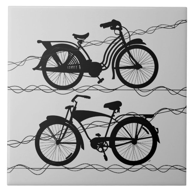 Bicycle Bicycle Black 1 Tile (Front)