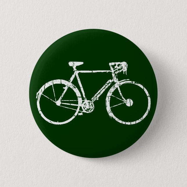 bicycle . bike / cycling nice 2 inch round button (Front)