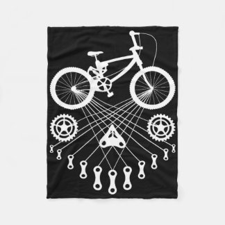 Bicycle Bike Mtb Bmx Biker Cyclist Cycling Bicycle Fleece Blanket