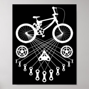 Bicycle Bike Mtb Bmx Biker Cyclist Cycling Bicycle Poster
